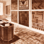 De stand van Bruynzeel op de Jaarbeurs 1919